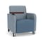 Lesro Siena Guest Chair w/ Swivel Tablet and Walnut Legs, RS RainSong Back, MD Titan Seat, RS RainSong Panels SN1101 - alternate 1